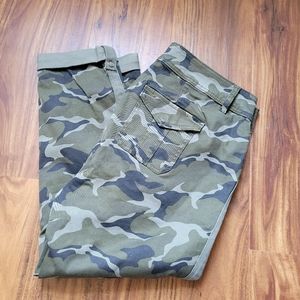 Torrid Crop Aviator Camo Twill Pants